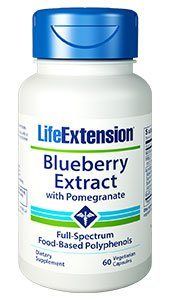 Blueberry Extract with Pomegranate (60 vegetarian capsules)* Life Extension